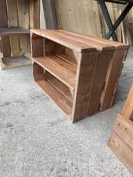 Rustic Storage Crates Made From Reclaimed Wood in Choice Of Colours - thumbnail 1