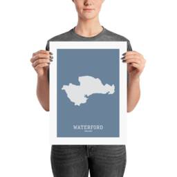 Waterford Ireland Map Print, County Wall Art - thumbnail 2