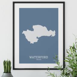 Waterford Ireland Map Print, County Wall Art - thumbnail 4
