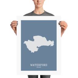 Waterford Ireland Map Print, County Wall Art - thumbnail 3