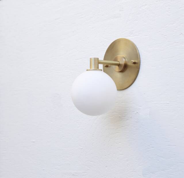 Bathroom Vanity, Vanity Fixture, Mid Century Brass Wall Sconce Light, Ul Listed, 4 - image 1