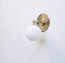 Bathroom Vanity, Vanity Fixture, Mid Century Brass Wall Sconce Light, Ul Listed, 4 - thumbnail 1
