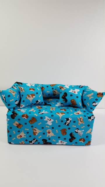 Handmade Dog Couch/Sofa Tissue Box Cover - Tissue Box Not Included