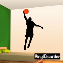 Basketball Vinyl Wall Decal Or Car Sticker - Basketball2Colorba010Et - thumbnail 1