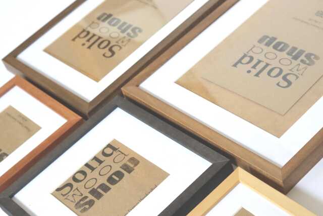 Frame With Mount - Natural Wood Picture Frames Made To Order Bespoke Perfect Gift Top Quality A5 A4 A3 A2 8x10 - image 1