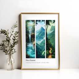 Pico Duarte Hike Poster Dominican Republic Souvenir Art Print - thumbnail 2