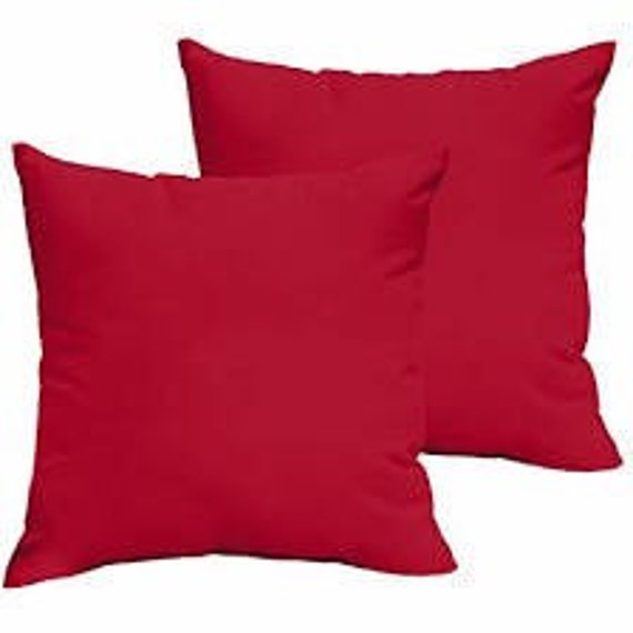 Sunbrella Jockey Red Pillow Cover, Outdoor Cover , Cushion Covers , Accent . Sham. Boxed Covers. Covers Only - image 1