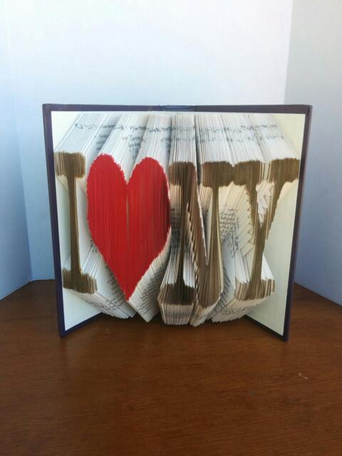 I Heart Ny - Folded Book Art Fully Customizable, New York - image 1