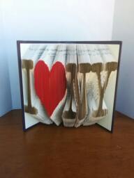 I Heart Ny - Folded Book Art Fully Customizable, New York - thumbnail 1