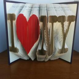 I Heart Ny - Folded Book Art Fully Customizable, New York - thumbnail 4