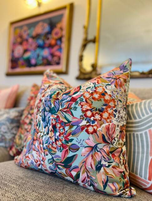 Square Scatter Cushion in Aubrey Pastel - image 1