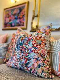 Square Scatter Cushion in Aubrey Pastel