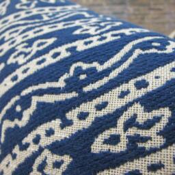 3Bm Designer Pillow Cover, Ria, Jacquard, Navy - thumbnail 3