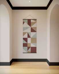 Geometric Triangle & Square Tapestry - Wall Hanging Unique Art