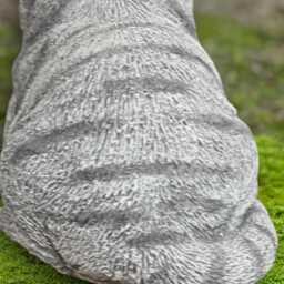 Sleeping Cat Statue Relaxing Kitty Figurine Stone Pet Sculpture Outdoor Patio Decoration Concrete Memorial Ornament Lover Gift - thumbnail 4