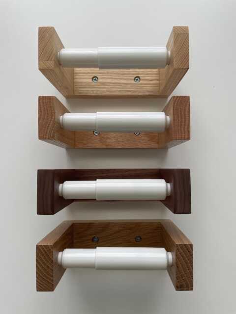 Wood Toilet Paper Holder - image 1