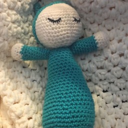 Soft Handmade Sleepy Plush Dolls. Crib Toys, Amigurumi Doll. Safe For Babies & Can Be Customizable With 100% Cotton Name - thumbnail 4