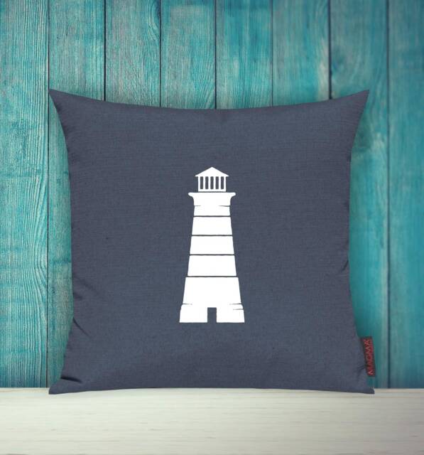 Pillow Covers, Cushions, Decorative Sailing Lighthouse Cuddle Vacation, Sea, Baltic Sea, North Beach - image 1