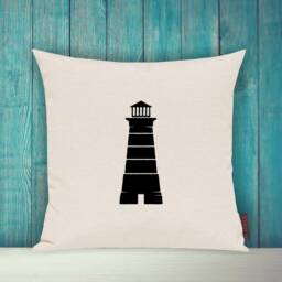 Pillow Covers, Cushions, Decorative Sailing Lighthouse Cuddle Vacation, Sea, Baltic Sea, North Beach - thumbnail 2