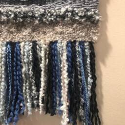 Woven Wall Art, Decor, Weaving, Handwoven Fiber Textile Weaving, Hanging, Tapestry Art - thumbnail 4