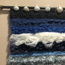 Woven Wall Art, Decor, Weaving, Handwoven Fiber Textile Weaving, Hanging, Tapestry Art - thumbnail 2