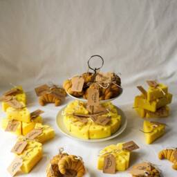 Handmade Croissant Candle Vegan Soy Wax Dessert Decor - thumbnail 2