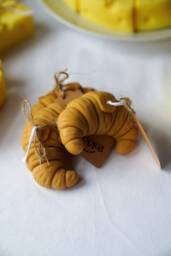 Handmade Croissant Candle Vegan Soy Wax Dessert Decor - thumbnail 1