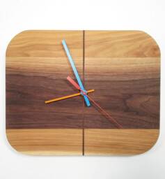 Walnut & Hickory Retrobug Clock