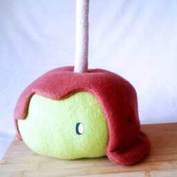 Caramel Apple Plushie Novelty Fleece Plush - thumbnail 2