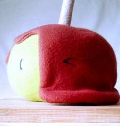 Caramel Apple Plushie Novelty Fleece Plush - thumbnail 1