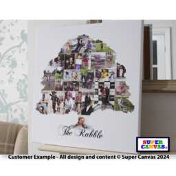 Family Tree Custom Shape Photo Collage Display Wall Art Framed Canvas Print Wife Husband Grandparent Friend Parent Birthday Mothers Day Gift - thumbnail 3