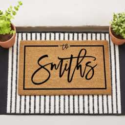 Custom Family Name Welcome Mat - Made Just For Your Home - thumbnail 4