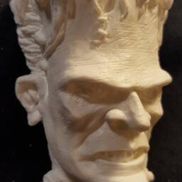 Frankenstein Monster 3D Sticker - Un-Painted - thumbnail 3