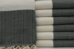 "Dark Green Towel, Hammam Towel, Small Diamond Towel, Turkey Towel, Soft Towel, Turkish Towel, 37""x70"