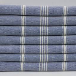 "Turkish Towel, Bohemian Towel, Blue Towel, 100x180cm, Turkish Peshtemal, Fouta, 40""x70" - thumbnail 2