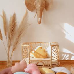 "Linen Cloud Pillow ""Caramel" - thumbnail 4