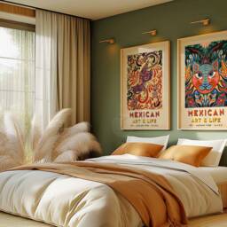 Mexican Set Of 2 Prints, Art Poster, Art, Wall Decor, Floral Print, A1/A2/A3/A4 - thumbnail 2
