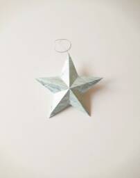 Christmas Decor Ornaments Holiday Ornement - 3D Paper Star 15x4cm - thumbnail 1