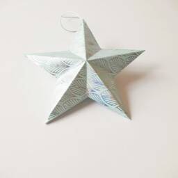 Christmas Decor Ornaments Holiday Ornement - 3D Paper Star 15x4cm - thumbnail 2