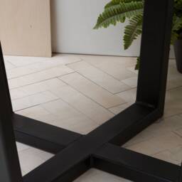 Konk ??? Round B??rd Table Bespoke Sizes Available Industrial Oak & Steel Circular Dining, Kitchen - thumbnail 4
