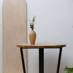 Konk ??? Round B??rd Table Bespoke Sizes Available Industrial Oak & Steel Circular Dining, Kitchen - thumbnail 2