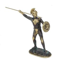 Handmade Leonidas Statue, King Of Sparta Bronze Sculpture, Ancient Greek Warrior, Spartan Decor, History Gift