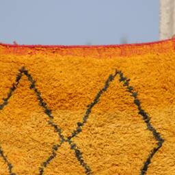 Handmade Wool Berber Rug Abstract Moroccan Boho Decor - thumbnail 2