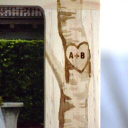 "Personalized Engagement Picture Frame Engraved Pine Wood, ""She Said Yes" - thumbnail 2