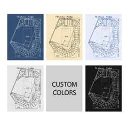 Vintage Fenway Park Seating Chart Print Boston Red Sox Wall Art - thumbnail 2