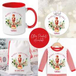 Personalized Christmas Cushion, Home Decor, Nutcracker Gift, Traditional Decorations - thumbnail 4