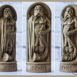 Heimdallr, Heimdall, Norse Pagan God Statue, For Asatru Altar Kit & Heathen Ritual - thumbnail 2