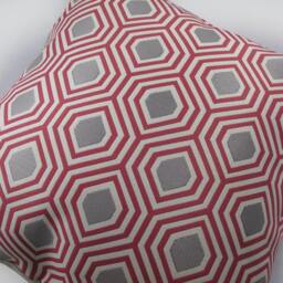 Decorative Pillow Cushion Cover - Accent Throw Kravet Galvani Tango Red Festival, Red, Earth, Khaki - thumbnail 2