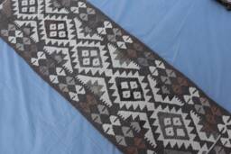 2x6'5 Ft Short Kilim Runner Rug, Flatweave Turkmen Handmade Wool Natural Veg Dyes Tribal Entry Way Kitchen, Hallway - thumbnail 1