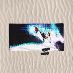 Surf Art Beach Towel, Original Surfing Design